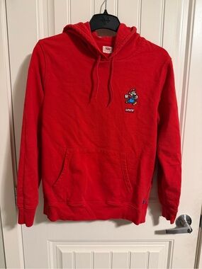 Levi's Red Hoodie collaboration with Mario